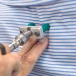 Close up view of Chiropractor applying a targeted contact adjustment